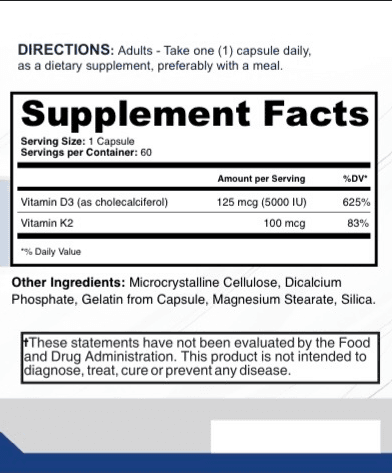 ImmunoCore supplement facts